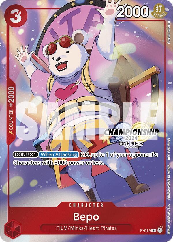 Bepo (CS 2024 Celebration Pack) P-019 - One Piece Promo kart görseli