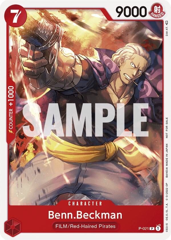 Benn.Beckman (One Piece Film Red) P-021 - One Piece Promo kart görseli