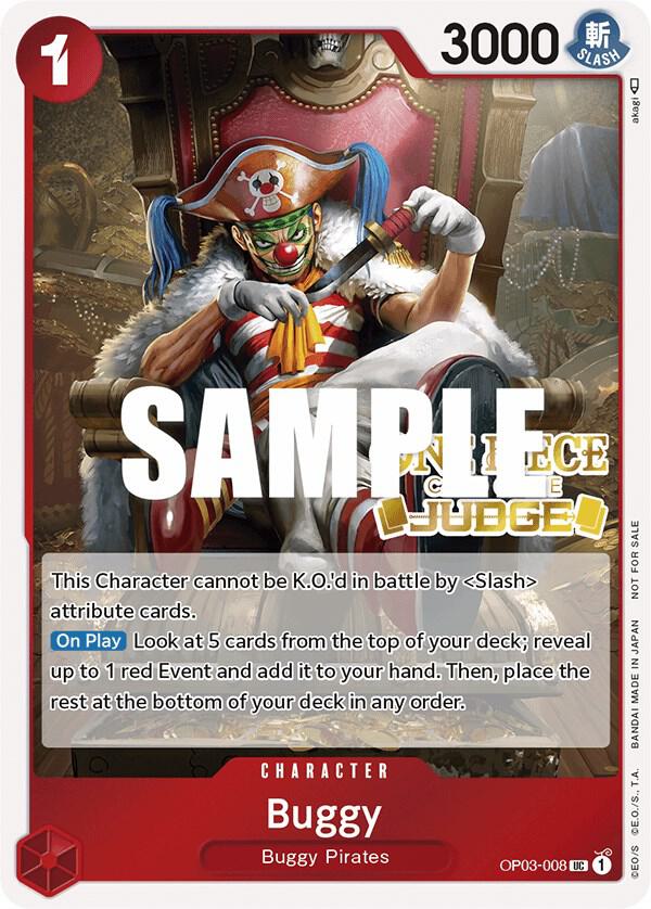 Buggy (Judge Pack Vol. 2) OP03-008 - One Piece Promo kart görseli