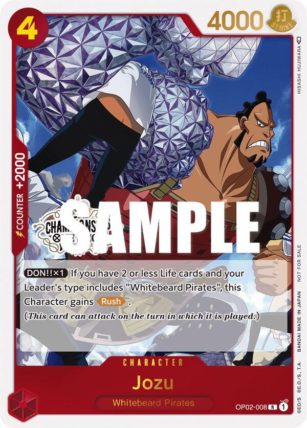 Jozu (Store Championship Participation Pack Vol. 2 OP02-008 - One Piece Promo kart görseli