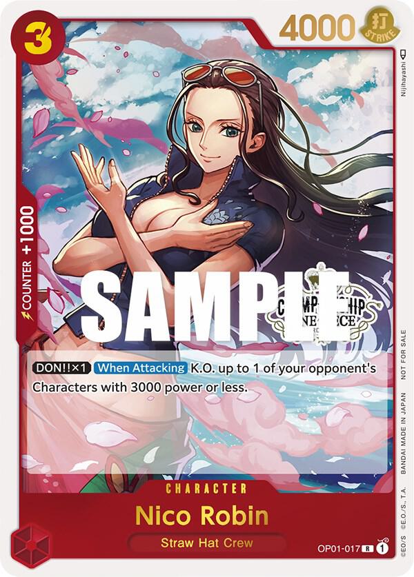 Nico Robin (Store Championship Participation Pack) OP01-017 - One Piece Promo kart görseli