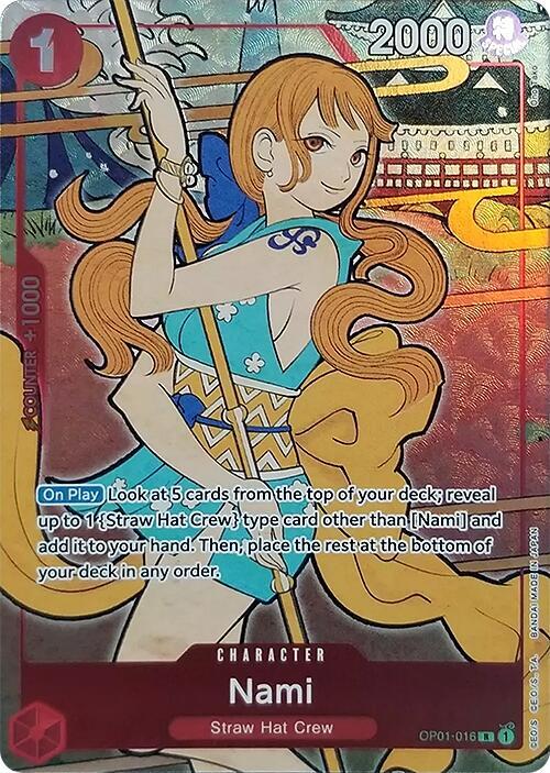 Nami (English Version 1st Anniversary Set) OP01-016 - One Piece Promo kart görseli