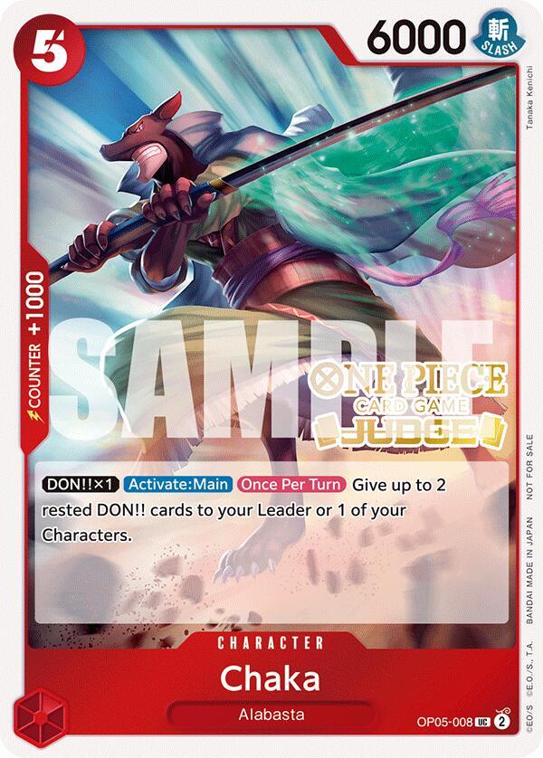 Chaka (Judge Pack Vol. 5) OP05-008 - One Piece Promo kart görseli