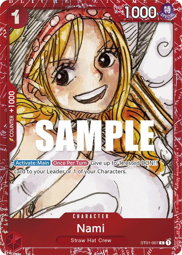 Nami (Premium Card Collection -ONE PIECE FILM RED  ST01-007 - One Piece Promo kart görseli