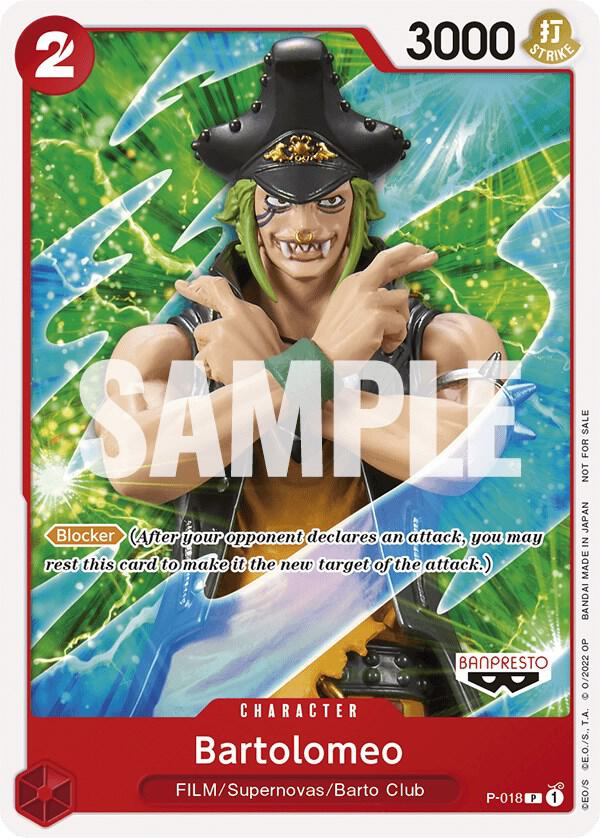 Bartolomeo (One Piece Film Red) P-018 - One Piece Promo kart görseli