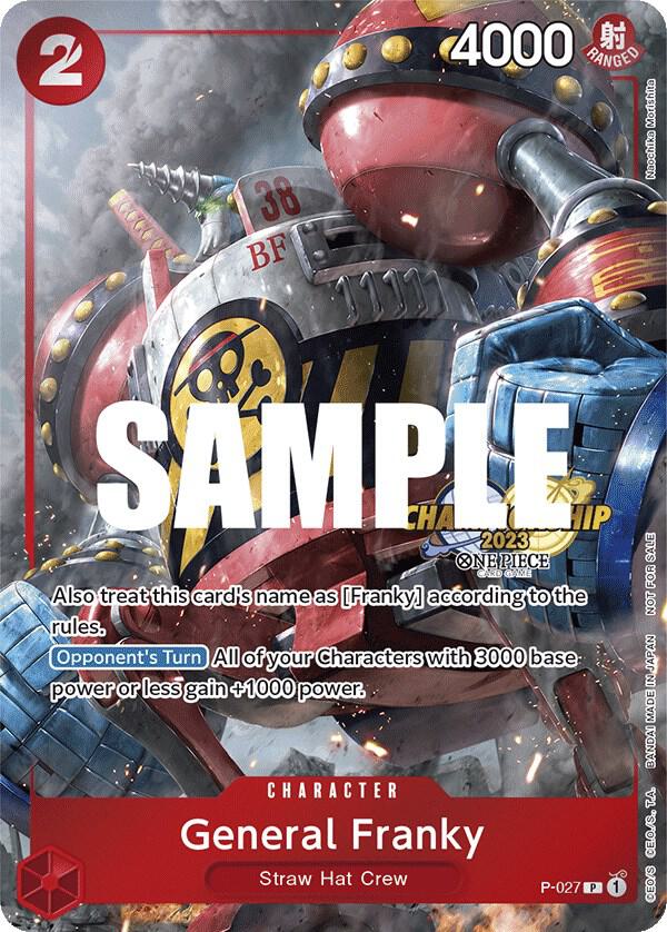 General Franky (CS 2023 Event Pack) P-027 - One Piece Promo kart görseli