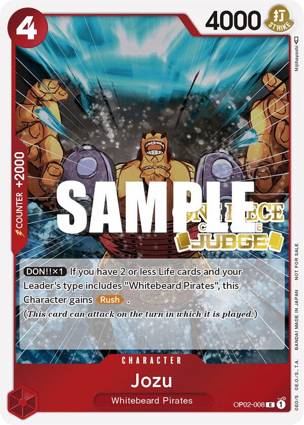 Jozu (Judge) OP02-008 - One Piece Promo kart görseli