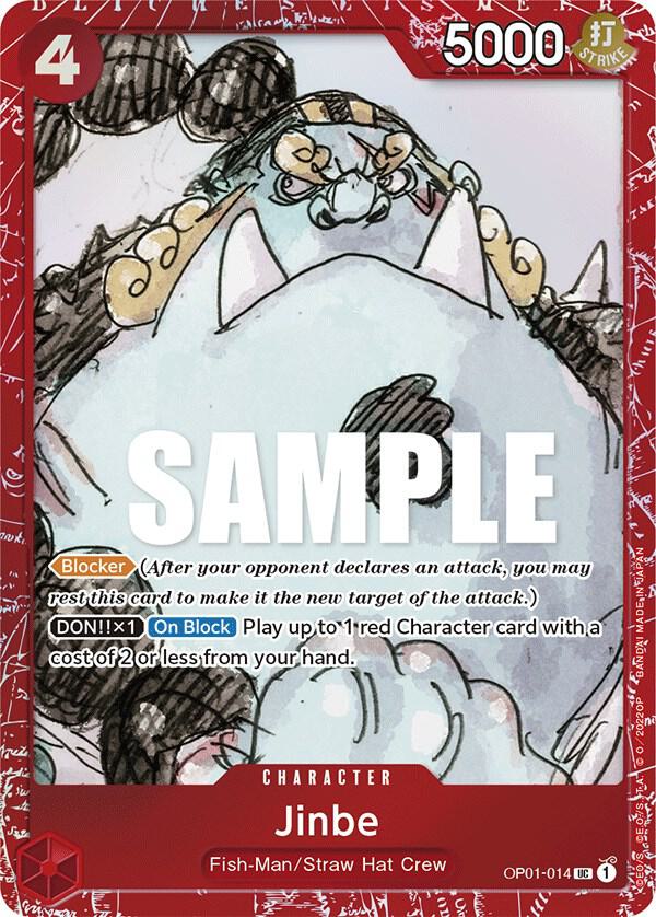 Jinbe (Premium Card Collection -ONE PIECE FILM RED OP01-014 - One Piece Promo kart görseli