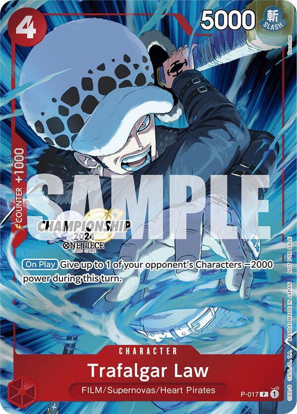 Trafalgar Law (CS 2024 Celebration Pack) P-017 - One Piece Promo kart görseli