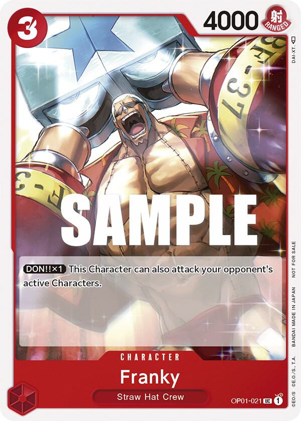 Franky (Tournament Pack Vol. 2) OP01-021 - One Piece Promo kart görseli