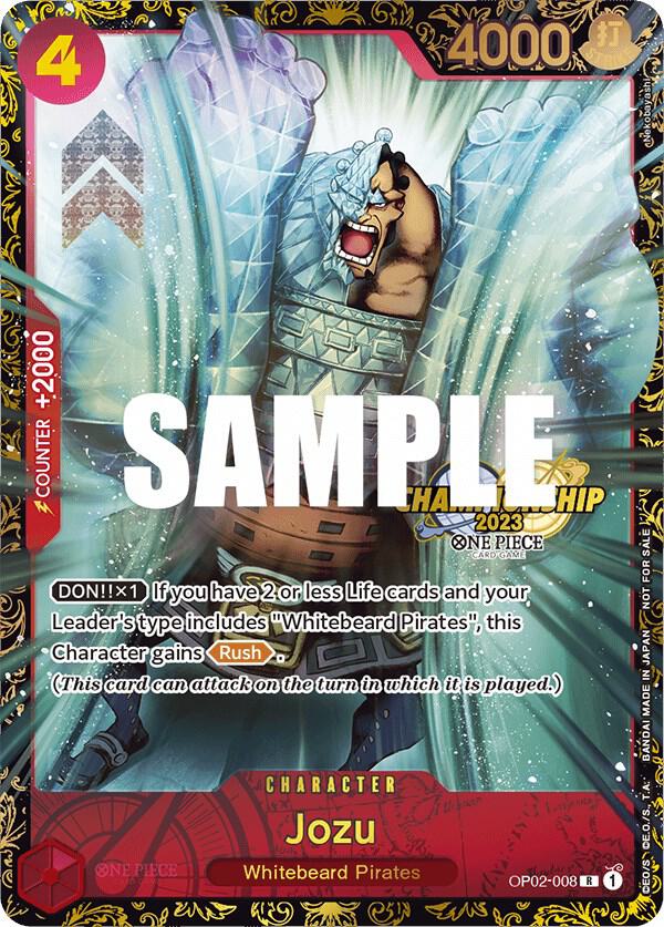 Jozu (Championship 2023) OP02-008 - One Piece Promo kart görseli