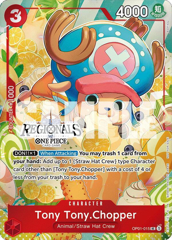 Tony Tony.Chopper (Online Regional 2024 Vol. 3) OP01-015 - One Piece Promo kart görseli