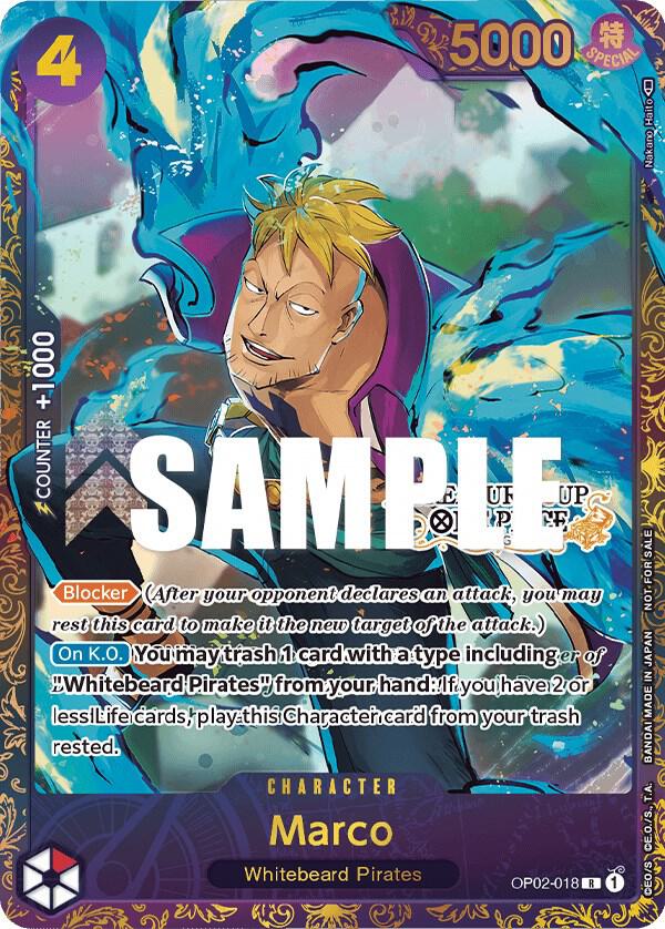 Marco (Treasure Cup) OP02-018 - One Piece Promo kart görseli