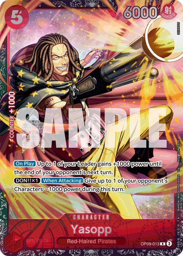 Yasopp (Championship 25-26 Offline Regionals Seaso OP09-013 - One Piece Promo kart görseli