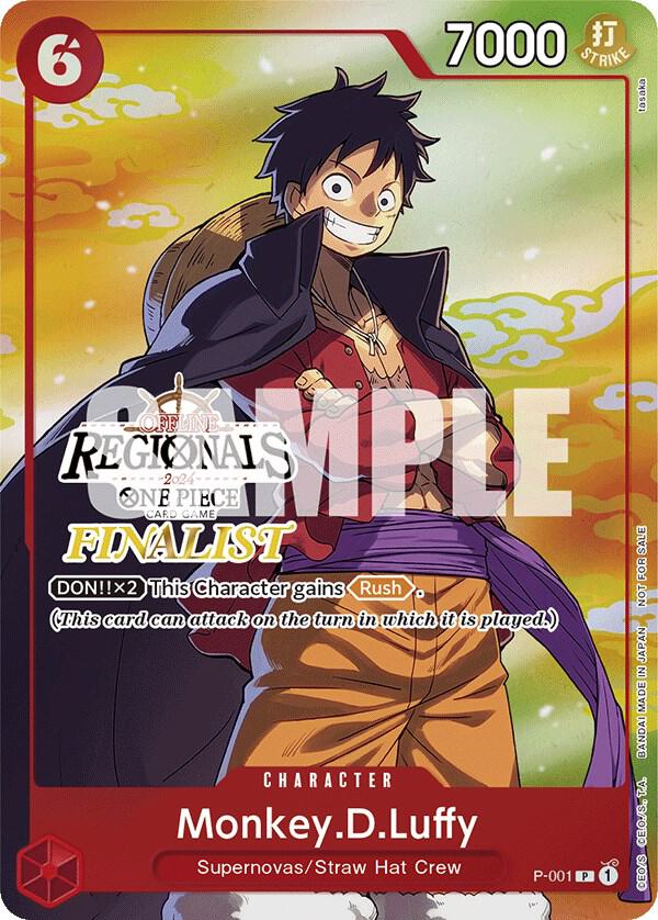 Monkey.D.Luffy (001) (Online Regional 2024 Vol. 2) P-001 - One Piece Promo kart görseli