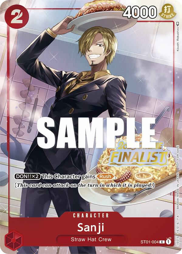 Sanji (Online Regional 2023) [Finalist] ST01-004 - One Piece Promo kart görseli