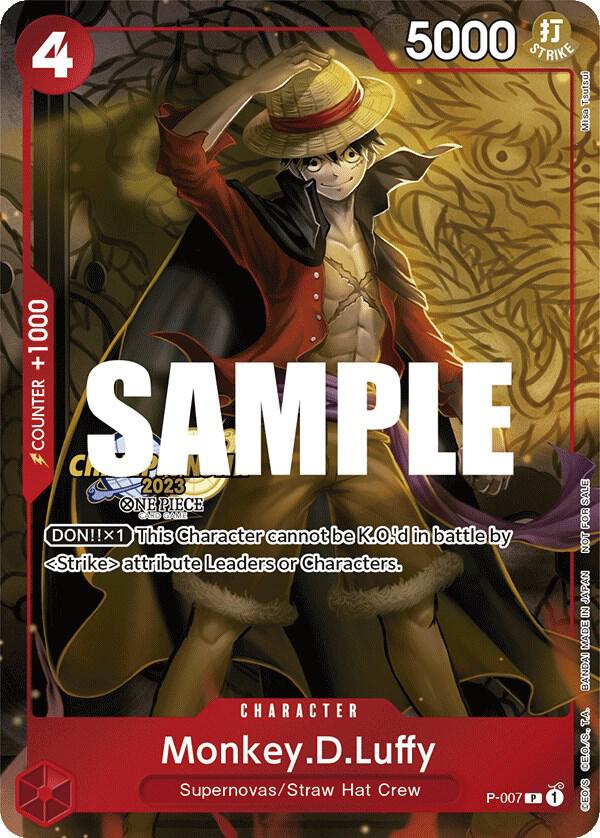Monkey.D.Luffy (007) (CS 2023 Celebration Pack) P-007 - One Piece Promo kart görseli