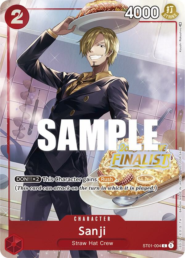 Sanji (Offline Regional 2023) [Finalist] ST01-004 - One Piece Promo kart görseli