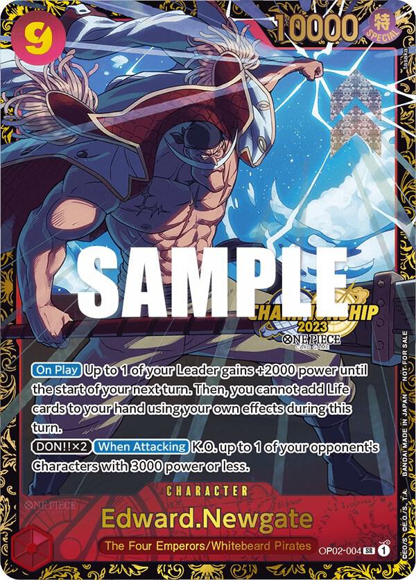 Edward.Newgate (Championship 2023) OP02-004 - One Piece Promo kart görseli