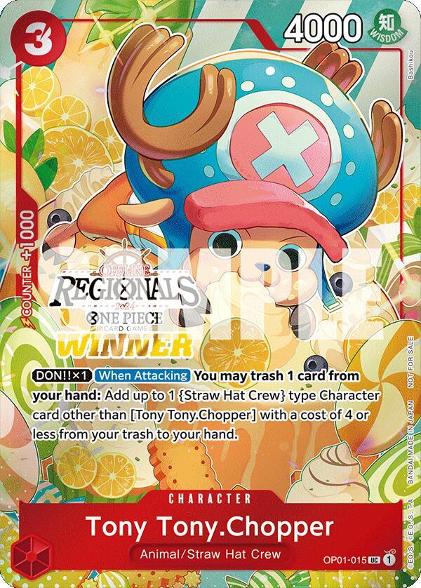 Tony Tony.Chopper (Offline Regional 2024 Vol. 3) [ OP01-015 - One Piece Promo kart görseli