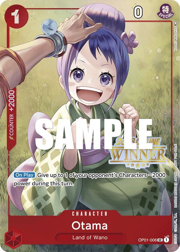 Otama (Online Regional 2023) [Winner] OP01-006 - One Piece Promo kart görseli