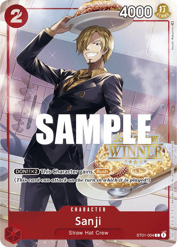 Sanji (Offline Regional 2023) [Winner] ST01-004 - One Piece Promo kart görseli
