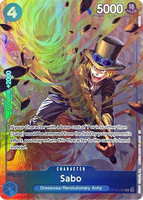 Sabo (Premium Card Collection -Best Selection Vol. OP10-049 - One Piece Promo kart görseli