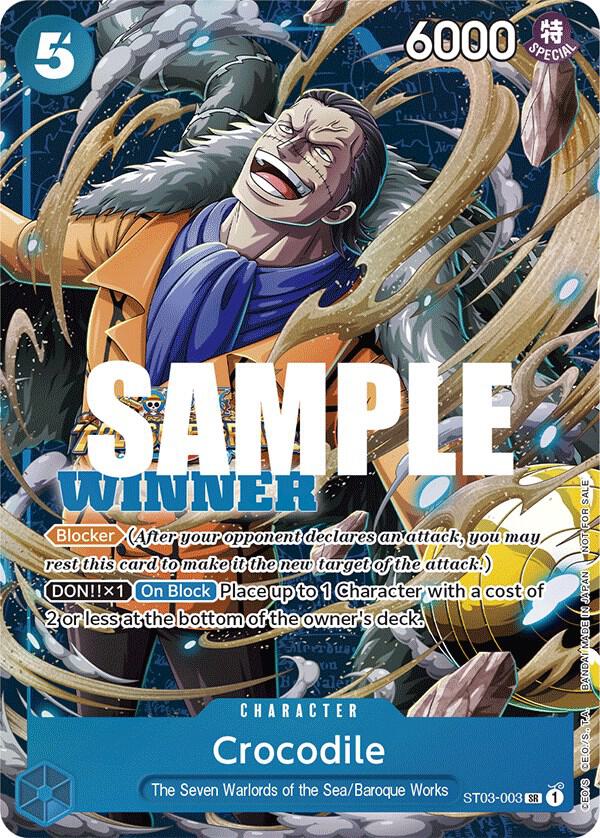 Crocodile (Winner Pack Vol. 5) ST03-003 - One Piece Promo kart görseli