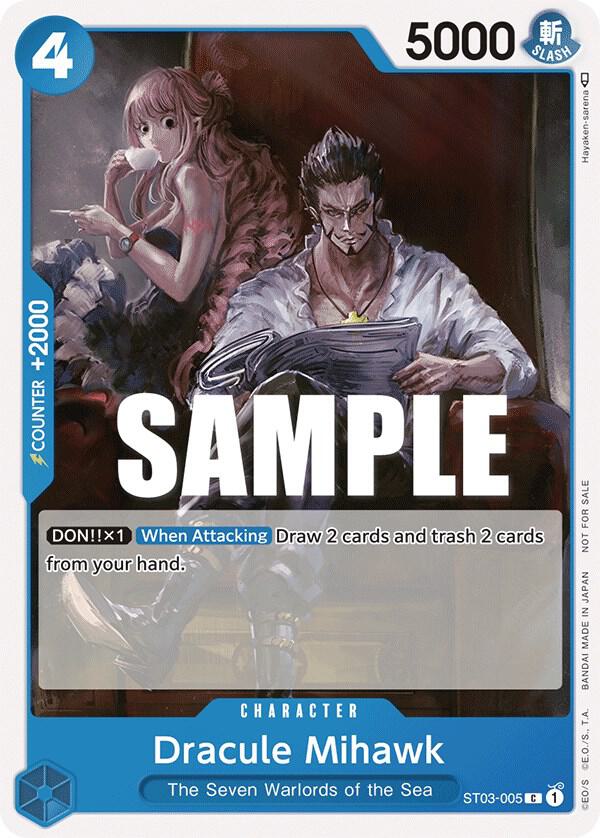 Dracule Mihawk (Tournament Pack Vol. 4) ST03-005 - One Piece Promo kart görseli