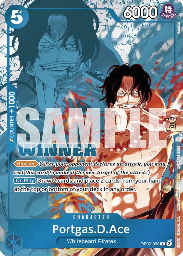 Portgas.D.Ace (Winner Pack 2024 Oct.-Dec.) OP07-053 - One Piece Promo kart görseli