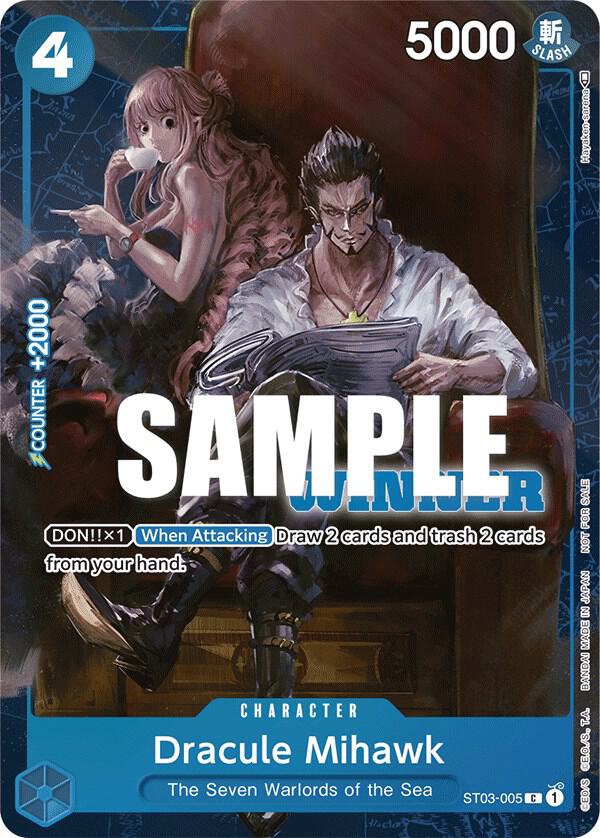 Dracule Mihawk (Winner Pack Vol. 4) ST03-005 - One Piece Promo kart görseli