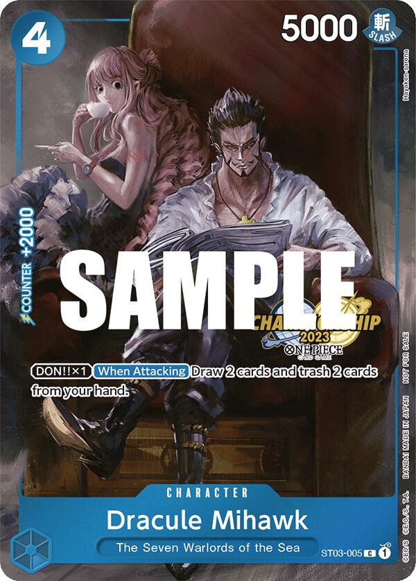 Dracule Mihawk (CS 2023 Celebration Pack) ST03-005 - One Piece Promo kart görseli