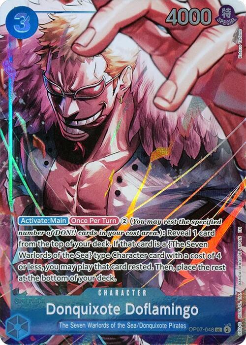 Donquixote Doflamingo (Seven Warlords of the Sea B OP07-048 - One Piece Promo kart görseli