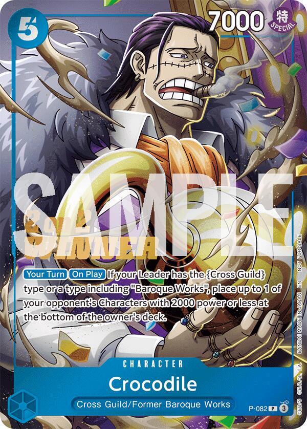 Crocodile (Store 2-on-2 Battle 2025 Winner) P-082 - One Piece Promo kart görseli
