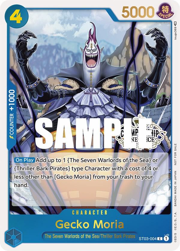 Gecko Moria (Store Championship Participation Pack ST03-004 - One Piece Promo kart görseli