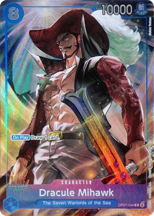 Dracule Mihawk (Seven Warlords of the Sea Binder S OP07-044 - One Piece Promo kart görseli