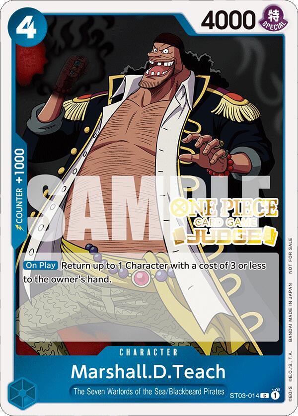 Marshall.D.Teach (Judge Pack Vol. 4) ST03-014 - One Piece Promo kart görseli