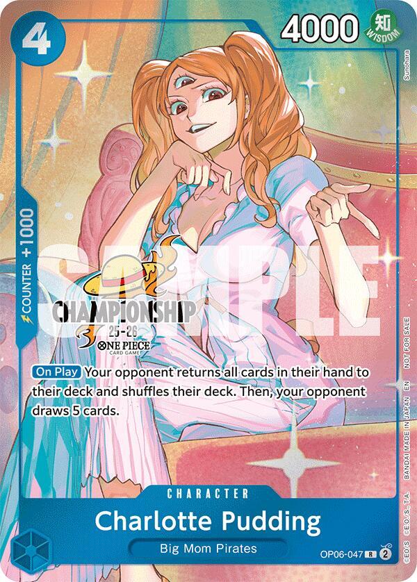 Charlotte Pudding (047) (CS 25-26 Celebration Pack OP06-047 - One Piece Promo kart görseli
