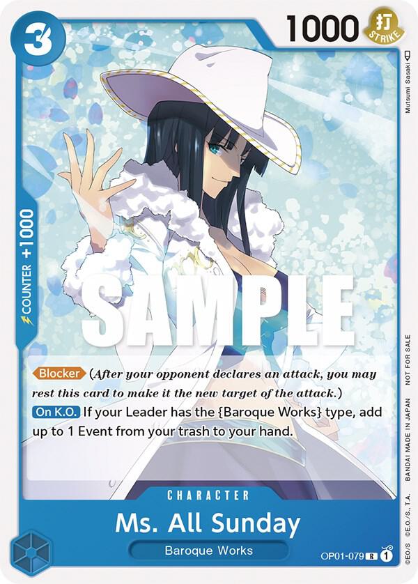 Ms. All Sunday (Promotion Pack 2023) OP01-079 - One Piece Promo kart görseli