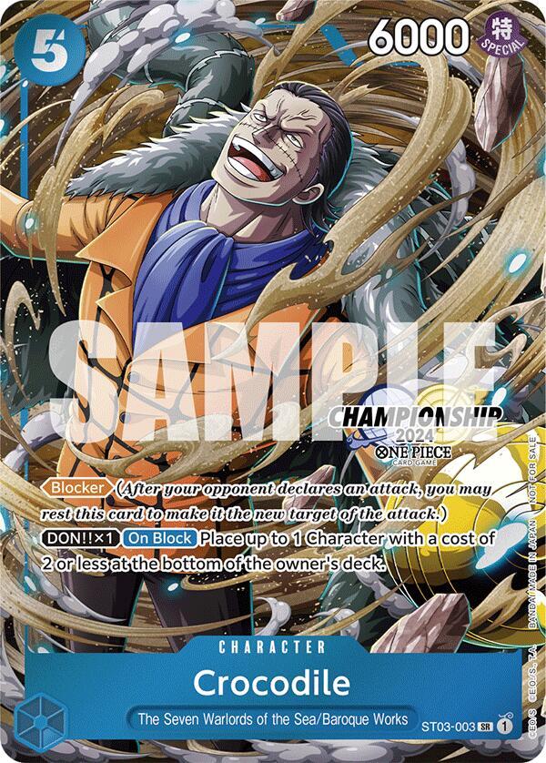 Crocodile (CS 2024 Celebration Pack) ST03-003 - One Piece Promo kart görseli