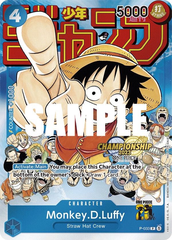 Monkey.D.Luffy (CS 2023 Event Pack) P-033 - One Piece Promo kart görseli