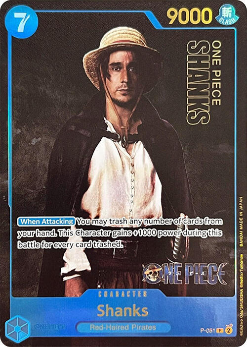 Shanks (Premium Card Collection -Live Action Editi P-051 - One Piece Promo kart görseli