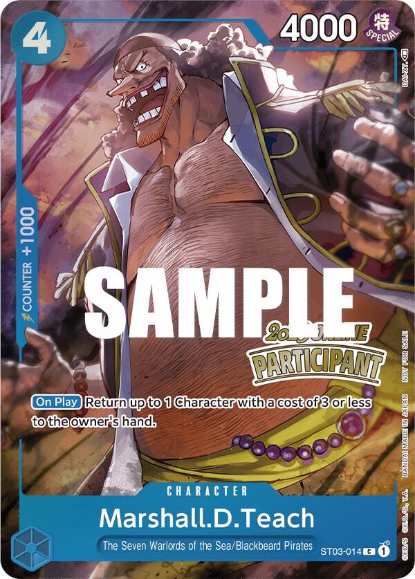 Marshall.D.Teach (Online Regional 2023) [Participa ST03-014 - One Piece Promo kart görseli