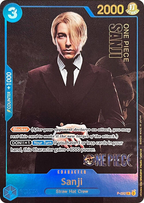Sanji (Premium Card Collection -Live Action Editio P-050 - One Piece Promo kart görseli