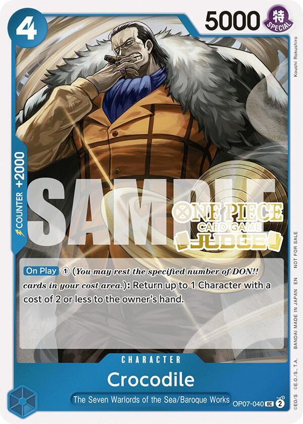 Crocodile (Judge Pack Vol. 6) OP07-040 - One Piece Promo kart görseli