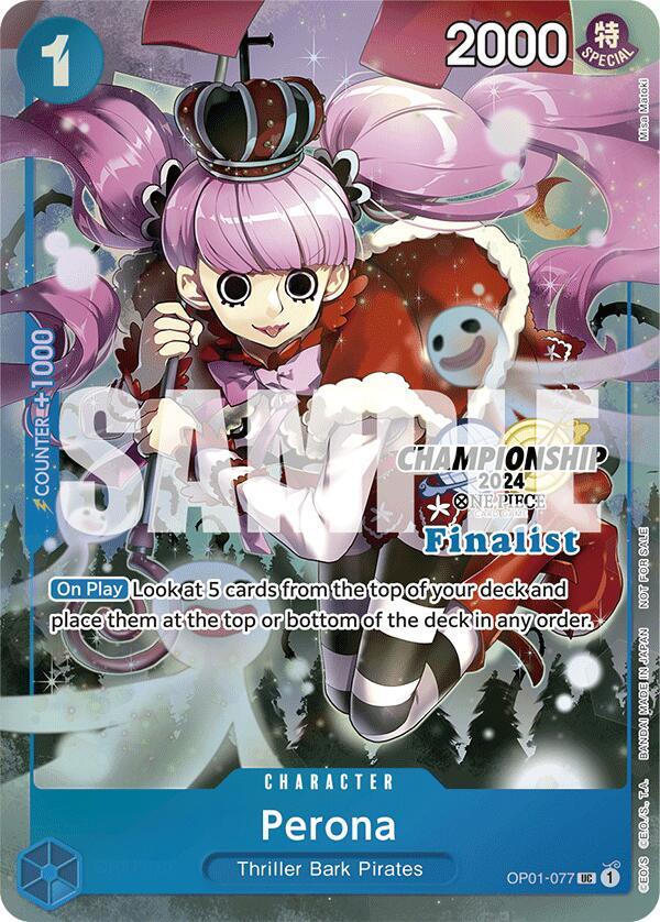 Perona (Championship 2024 Finalist Card Set) OP01-077 - One Piece Promo kart görseli