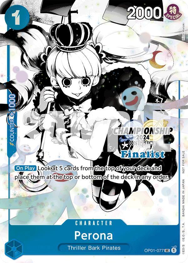 Perona (Championship 2024 Finalist Card Set Vol. 2 OP01-077 - One Piece Promo kart görseli