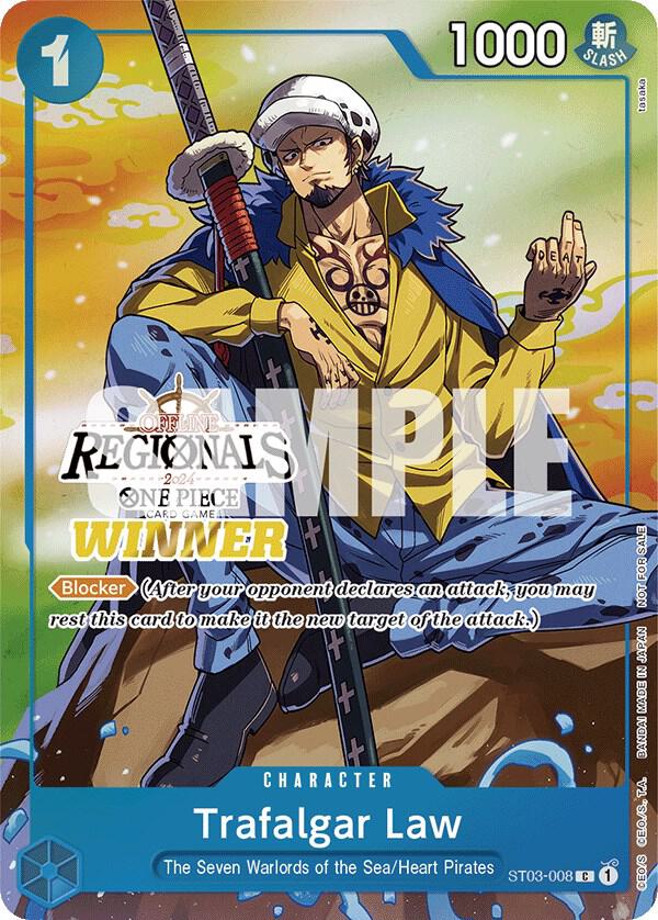 Trafalgar Law (Offline Regional 2024 Vol. 2) [Winn ST03-008 - One Piece Promo kart görseli