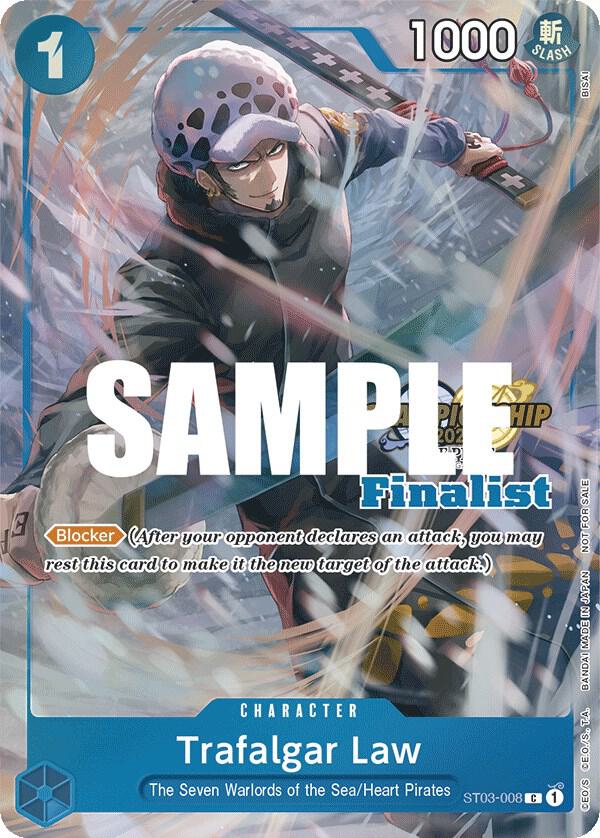 Trafalgar Law (CS 2023 Top Players Pack) [Finalist ST03-008 - One Piece Promo kart görseli