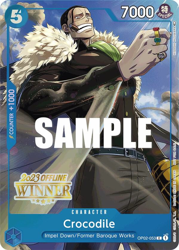 Crocodile (Offline Regional 2023) [Winner] OP02-053 - One Piece Promo kart görseli